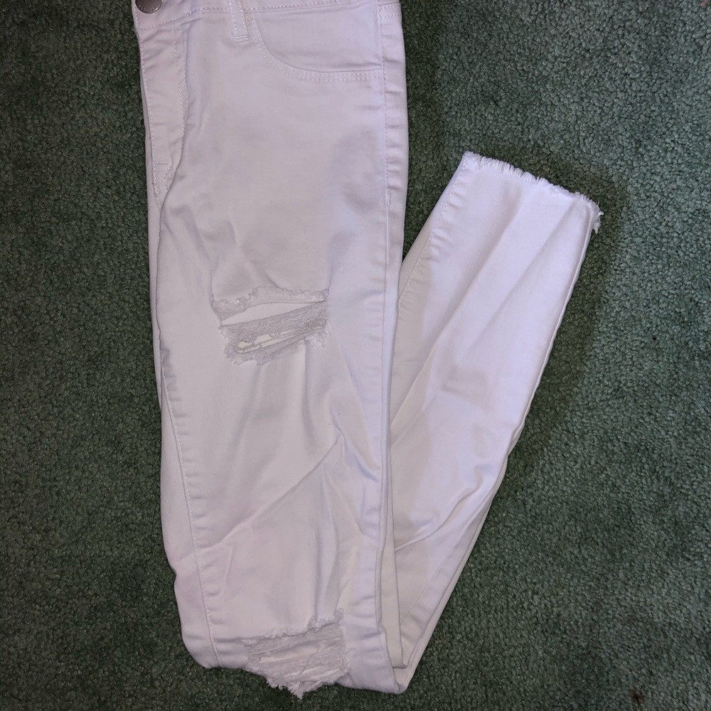 White Distressed Jeans